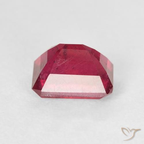 Rubino Rosso scuro naturale da 1.86 ct, Ottagonale / Taglio smeraldo, VS