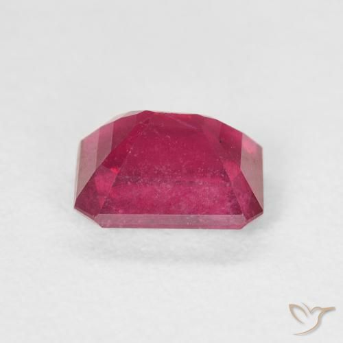 Rubino Medium Dark-Red naturale da 1.59 ct, Ottagonale / Taglio smeraldo, VS
