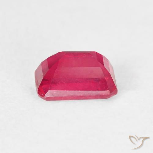 Rubino Rosso chiaro naturale da 1.03 ct, Ottagonale / Taglio smeraldo, VS