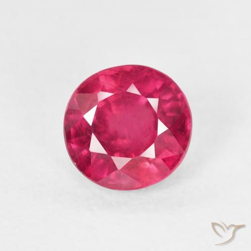 1.14ct Naturale Rosso chiaro Rubino, Rotondo, VS