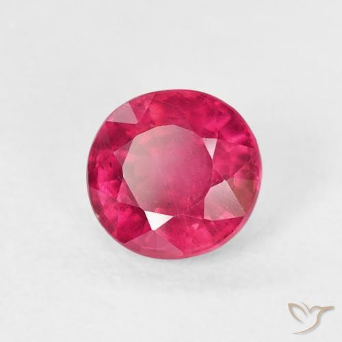 Rubino Rosso chiaro naturale da 1.14 ct, Rotondo, VS