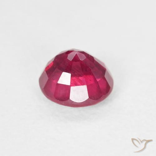 Rubino Rosso chiaro naturale da 0.81 ct, Rotondo, VS