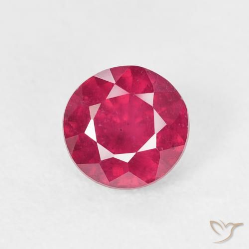 1.16ct Naturale Rosso chiaro Rubino, Rotondo, VS
