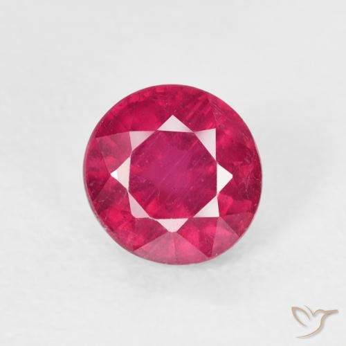 1.20ct Naturale Rosso chiaro Rubino, Rotondo, VS
