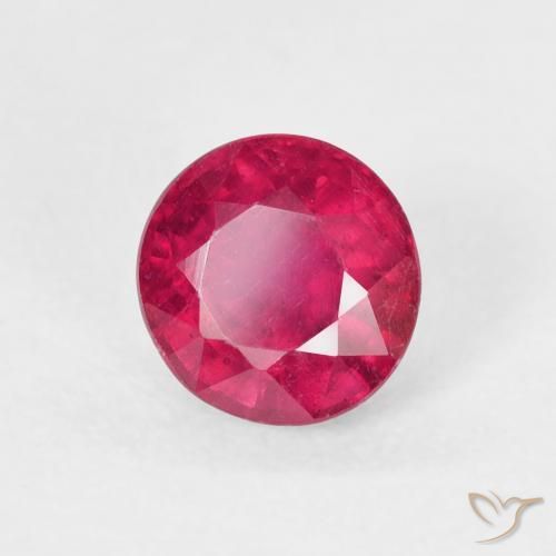 Rubino Rosso chiaro naturale da 1.20 ct, Rotondo, VS