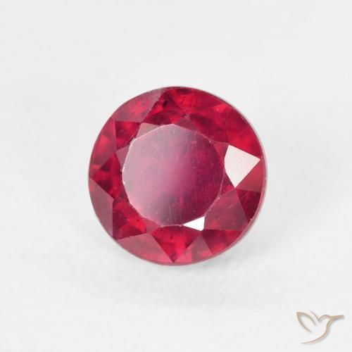 Rubino Rosso medio naturale da 1.28 ct, Rotondo, VS