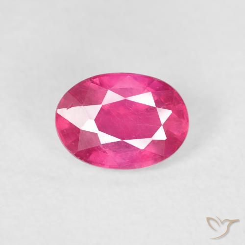 1.27ct Naturale Magenta intenso Rubino, Ovale, VS
