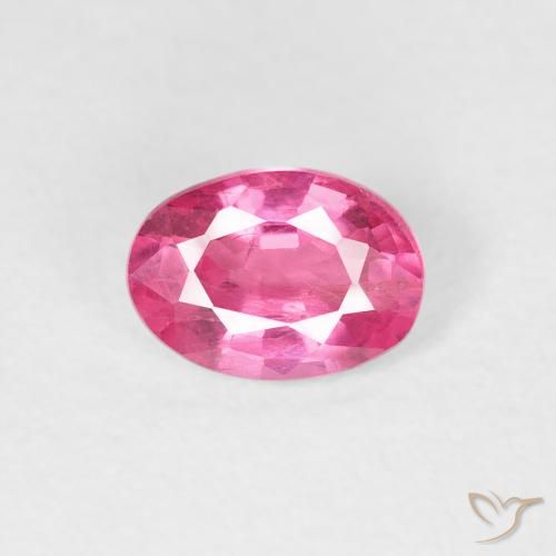 1.04ct Naturale Rosa hot Rubino, Ovale, VS