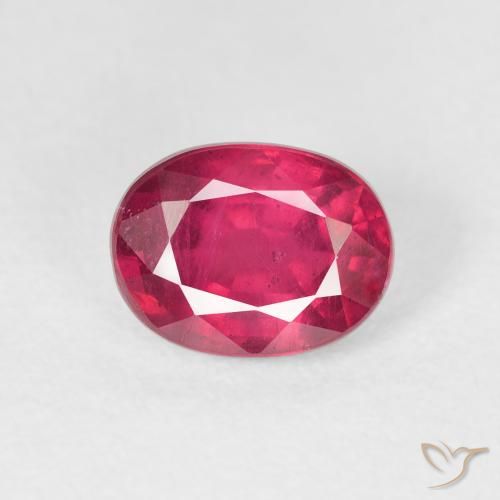 1.96ct Naturale Rosso chiaro Rubino, Ovale, VS-SI