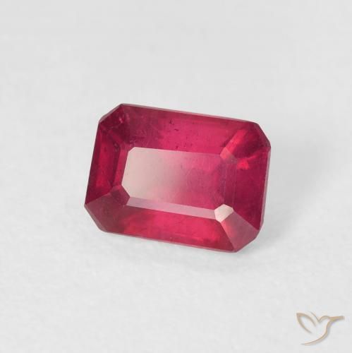 Rubino Cremisi Profondo naturale da 1.34 ct, Ottagonale / Taglio smeraldo, VS