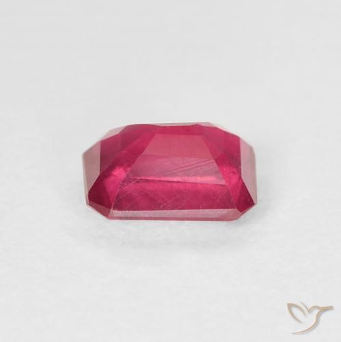 Rubino Cremisi Profondo naturale da 1.34 ct, Ottagonale / Taglio smeraldo, VS