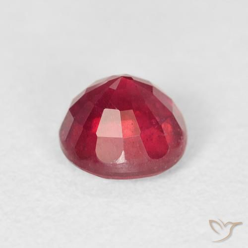 Rubino Cremisi Profondo naturale da 1.10 ct, Rotondo, VS