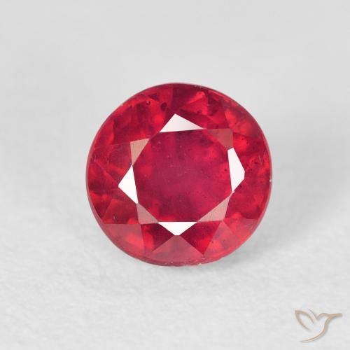 1.39ct Naturale Cremisi Profondo Rubino, Rotondo, VS