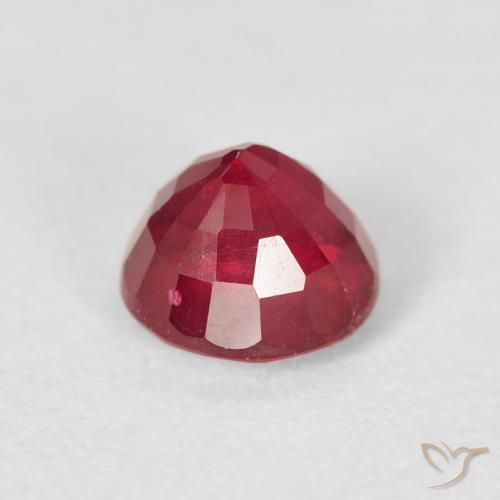 Rubino Cremisi Profondo naturale da 1.39 ct, Rotondo, VS