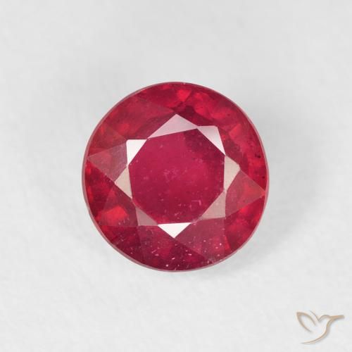 1.50ct Naturale Cremisi Profondo Rubino, Rotondo, VS