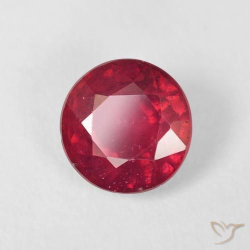 Rubino Cremisi Profondo naturale da 1.50 ct, Rotondo, VS
