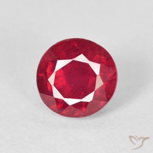 1.37ct Naturale Cremisi Profondo Rubino, Rotondo, VS