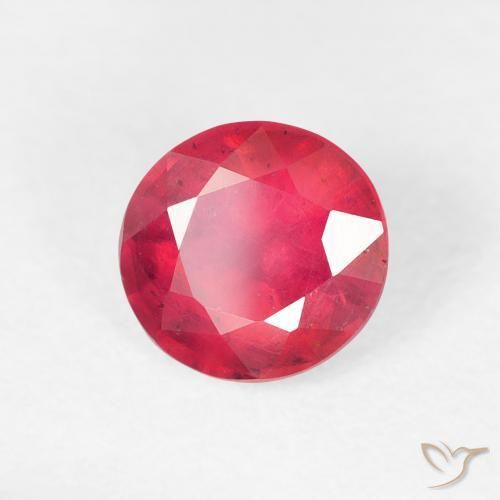 Rubino Cremisi Profondo naturale da 1.06 ct, Rotondo, VS