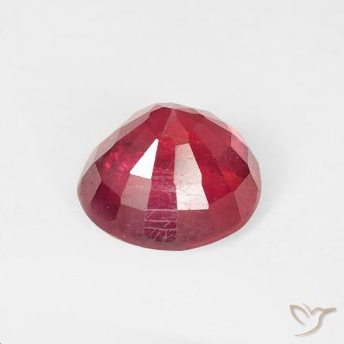 Rubino Cremisi Profondo naturale da 1.06 ct, Rotondo, VS