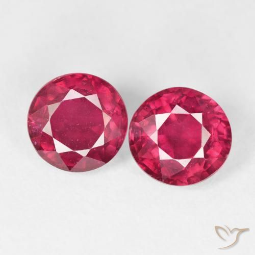2.88ctw Naturale Rosso chiaro Rubino, Rotondo, VS-SI