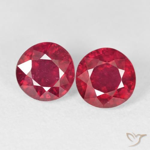 3.10ctw Naturale Rosso medio Rubino, Rotondo, VS