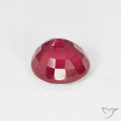 Rubino marmellata rossa naturale da 1.39 ct, Rotondo, VS
