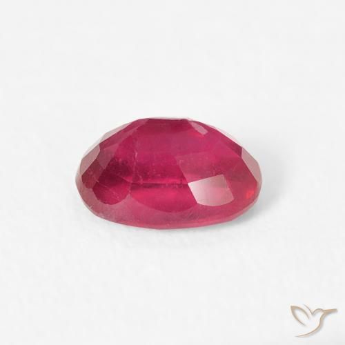 Rubino Cremisi Profondo naturale da 0.77 ct, Ovale, VS-SI