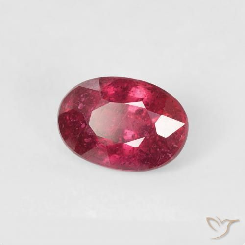 Rubino Rosso medio naturale da 0.84 ct, Ovale, VS-SI