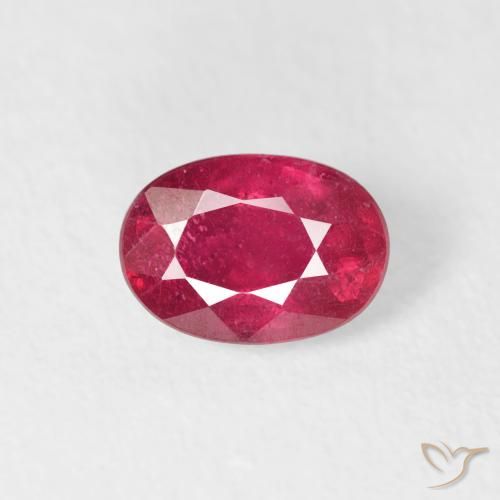 0.78ct Naturale marmellata rossa Rubino, Ovale, VS-SI