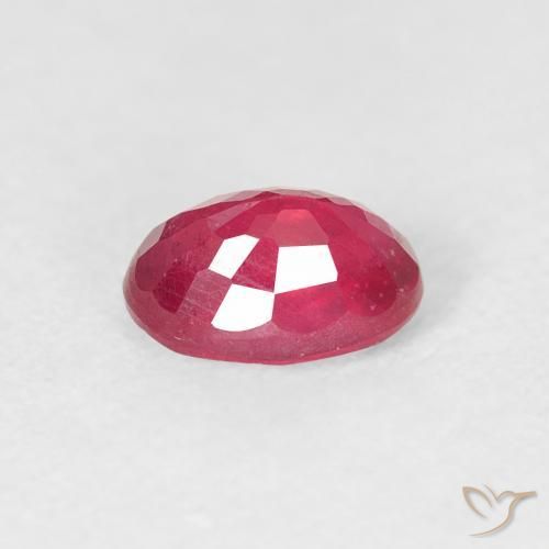Rubino Rosso medio naturale da 0.82 ct, Ovale, VS-SI