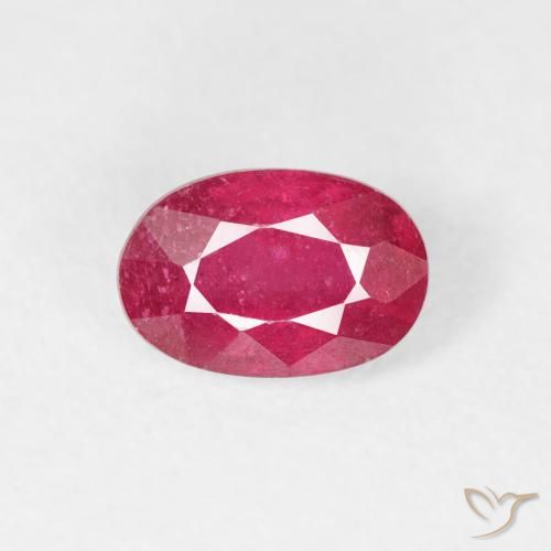 0.78ct Naturale Rosso medio Rubino, Ovale, VS-SI