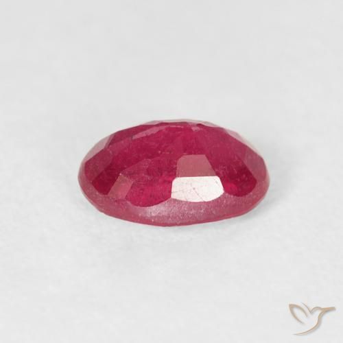 Rubino Rosso medio naturale da 0.78 ct, Ovale, VS-SI