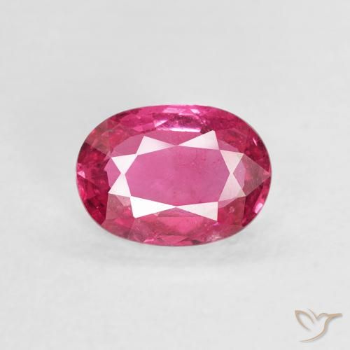 1.01ct Naturale Rosa scuro Rubino, Ovale, VS