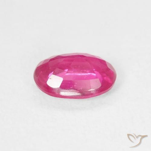 Rubino Rosa scuro naturale da 1.06 ct, Ovale, VS