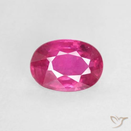 1.04ct Naturale Rosa scuro Rubino, Ovale, VS