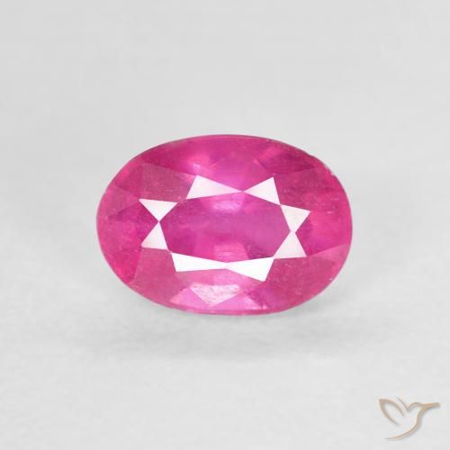 1.31ct Naturale Magenta intenso Rubino, Ovale, VS