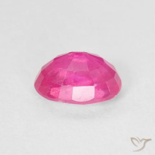 Rubino Magenta intenso naturale da 1.31 ct, Ovale, VS