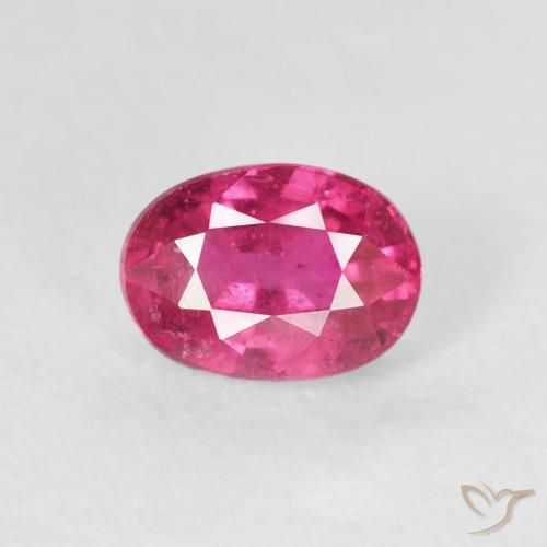 1.25ct Naturale Medium Dark-Pink Rubino, Ovale, VS