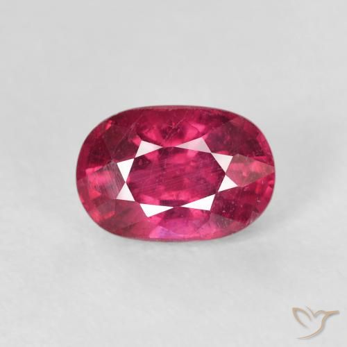 1.47ct Naturale Rosa scuro Rubino, Ovale, VS