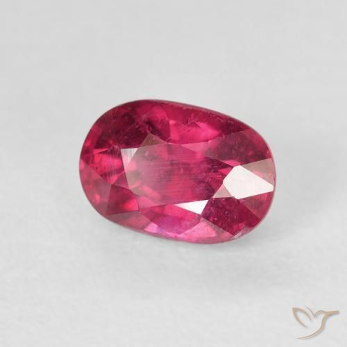 Rubino Rosa scuro naturale da 1.47 ct, Ovale, VS