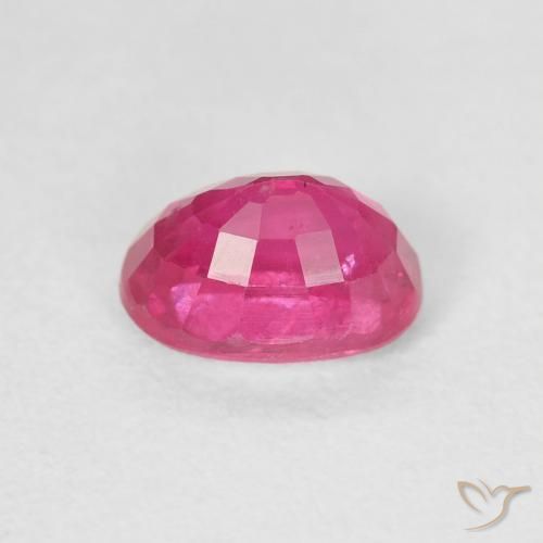 Rubino Medium Dark-Pink naturale da 1.33 ct, Ovale, VS