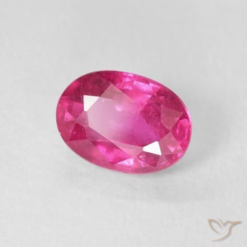 Rubino Rosa scuro naturale da 1.20 ct, Ovale, VS
