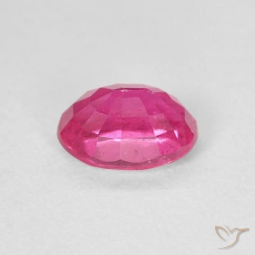 Rubino Rosa scuro naturale da 1.20 ct, Ovale, VS