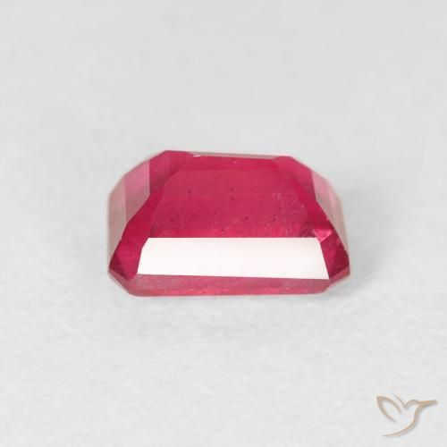 Rubino Rosso medio naturale da 1.04 ct, Ottagonale / Taglio smeraldo, VS