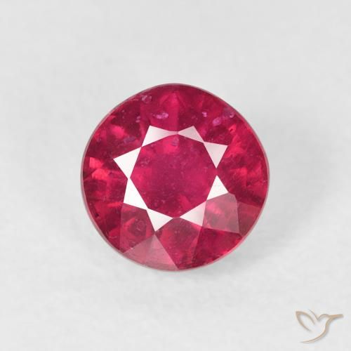 1.30ct Naturale Cremisi Profondo Rubino, Rotondo, VS