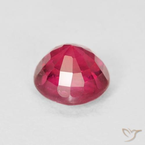 Rubino Cremisi Profondo naturale da 1.30 ct, Rotondo, VS