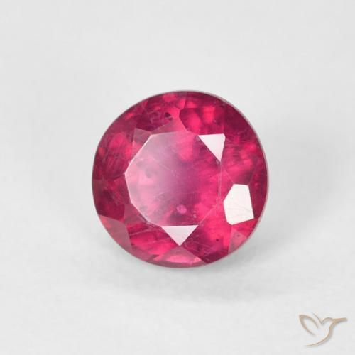 Rubino Rosso chiaro naturale da 1.14 ct, Rotondo, VS