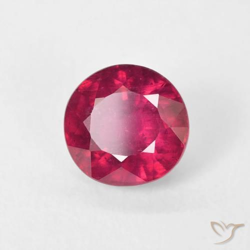 Rubino Rosso chiaro naturale da 1.21 ct, Rotondo, VS