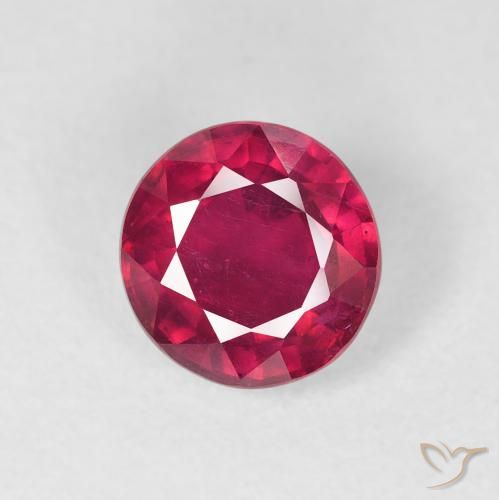 1.88ct Naturale Rosso medio Rubino, Rotondo, VS