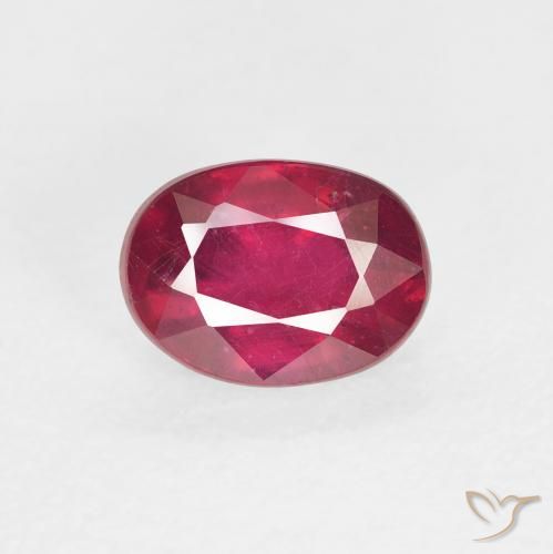 2.17ct Naturale Cremisi Profondo Rubino, Ovale, VS